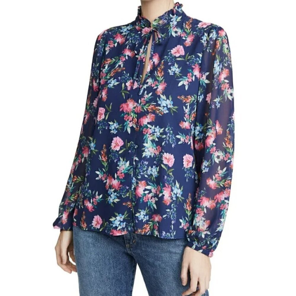 Yumi Kim Lovelock Navy Floral Top
